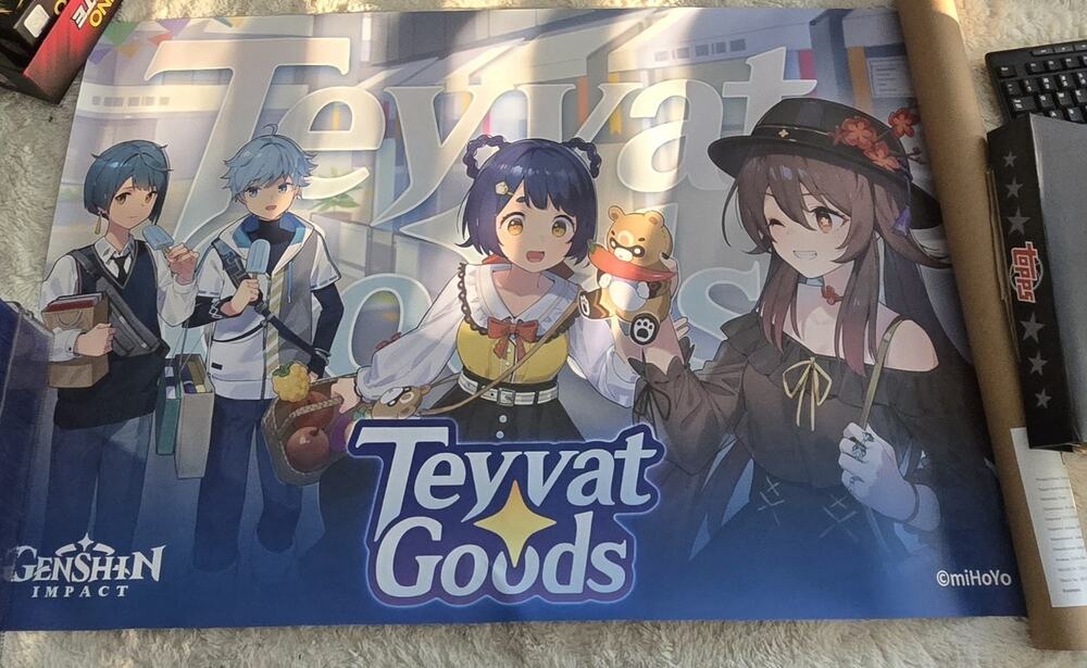 Official Genshin Impact Teyvat Goods 2024 Pop-Up Tour Poster 90x60cm miHoYo